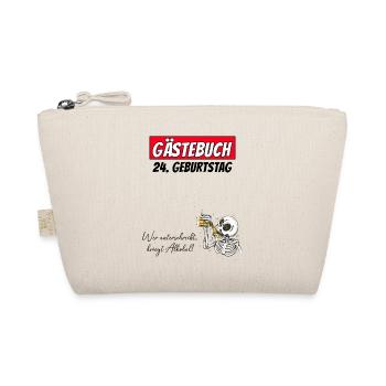 24th Birthday Guestbook Signatures Alcohol - Organic Pouch - nature - Front