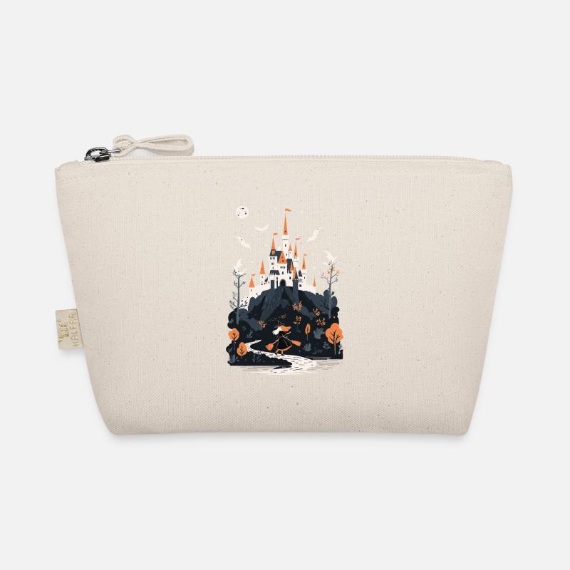Spooky Haunted Castle Magical Haunted Castle Organic Pouch