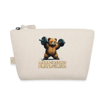 Drôle d’ours haltérophile avec dire fort comme un ours - Trousse biologique - nature - Devant