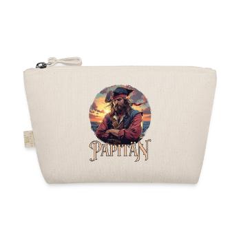 Drôle de pirate avec le dicton Papitän - Trousse biologique - nature - Devant