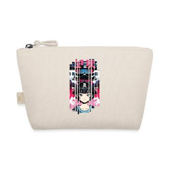 Fille Cyborg japon rouge kanji - Trousse biologique - nature - Devant
