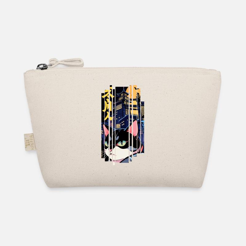 Halloween cat orange Organic Pouch