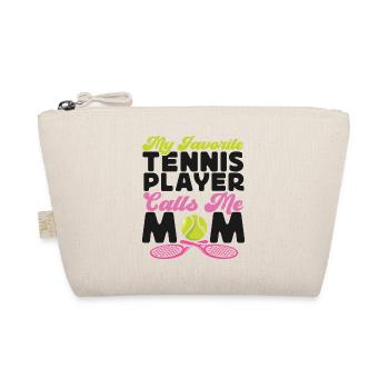 Drôle de joueur de tennis raquette maman - Trousse biologique - nature - Devant