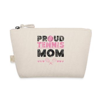 Funny Tennis Player Racket Mom - Organic Pouch - nature - Front