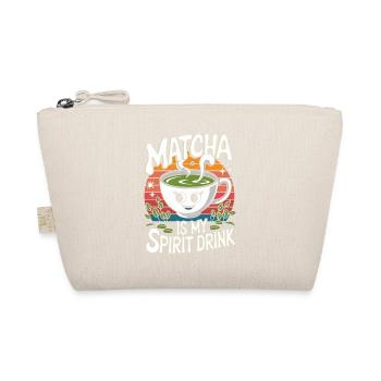 Matcha Is My Spirit Drink Fun Design - Organic Pouch - nature - Front