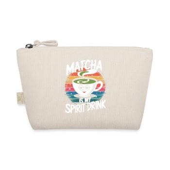 Matcha Is My Spirit Drink - Retro Teacup - Organic Pouch - nature - Front
