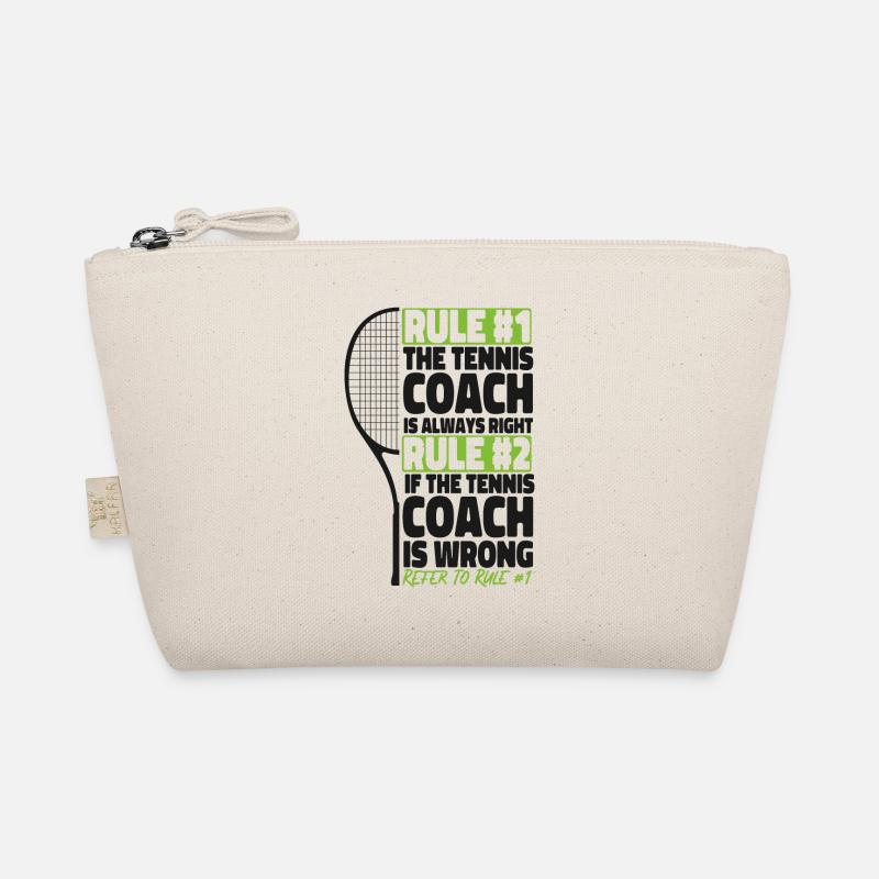 Funny Tennis Player Racket Coach Organic Pouch