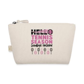 Funny Tennis Player Racket Husband - Organic Pouch - nature - Front