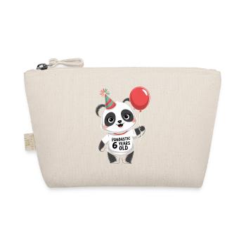 6ème anniversaire Panda Ours Panda Table 6 ans - Trousse biologique - nature - Devant