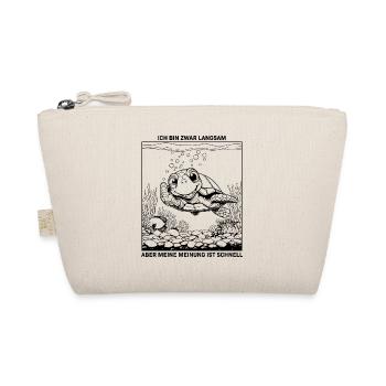 Opinionated turtle - Organic Pouch - nature - Front