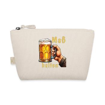 BIERKRUG Maß halten - Bio-Täschchen - Natur - Vorne