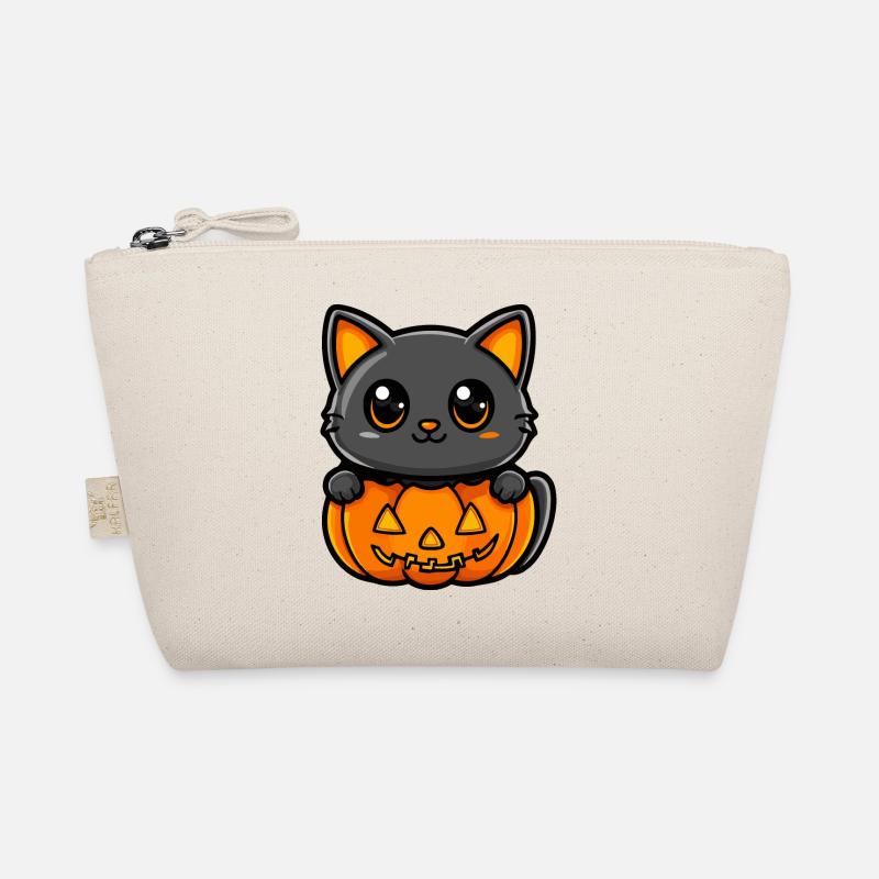 Katze Halloween Kater Comic Bio-Täschchen