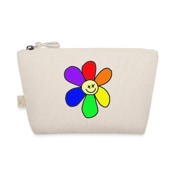 Rainbow flower - Organic Pouch - nature - Front
