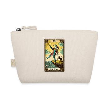 Tarot Card Design The Fool Halloween Vintage - Organic Pouch - nature - Front