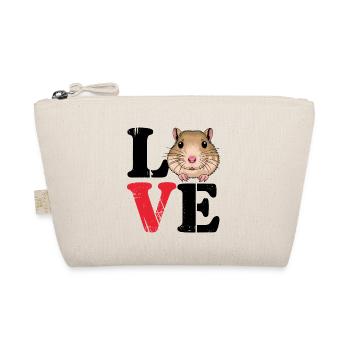 Amour Gerbille Dire Racing Rat Gerbil Cadeau - Trousse biologique - nature - Devant