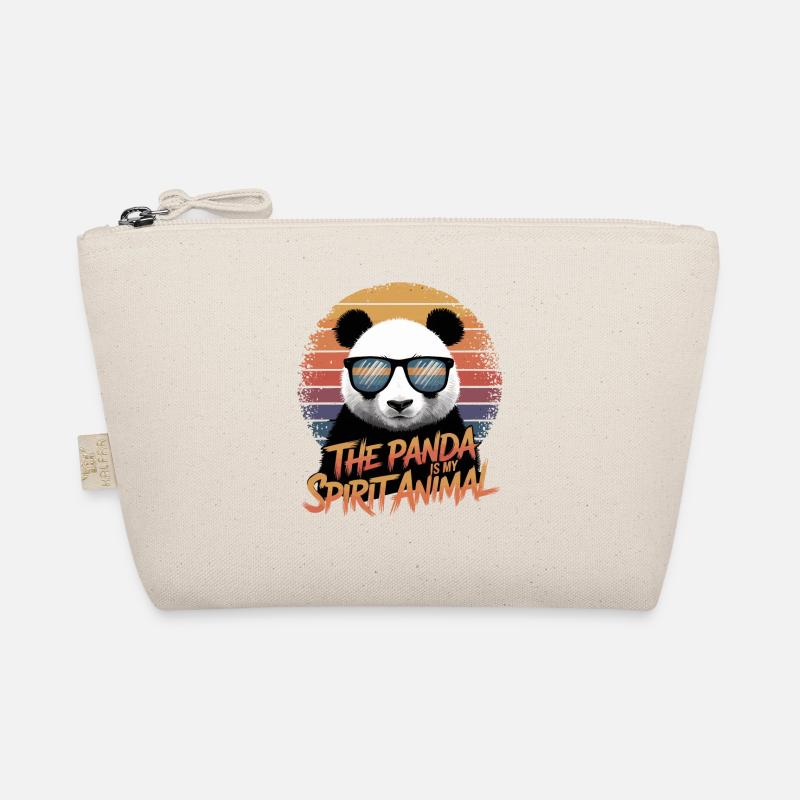 Le panda est mon âme animal rétro Trousse biologique