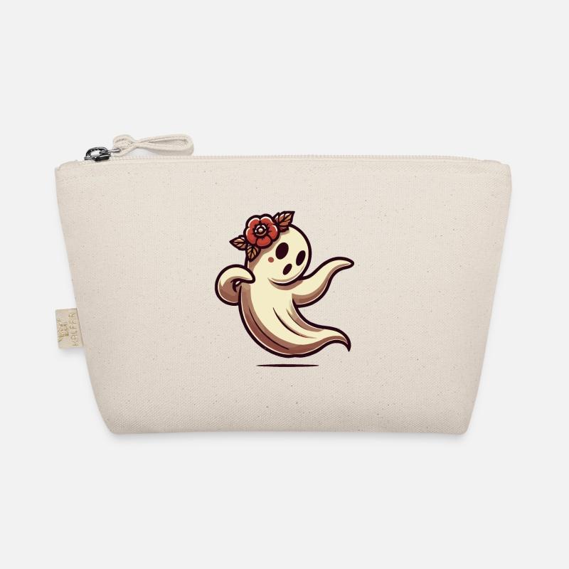 Flower Lover Ghost Funny Flowers Ghost Organic Pouch