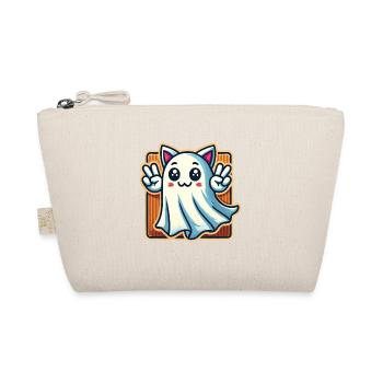 Cat Ears Ghost Kemonomimi Girl Costume Idea - Organic Pouch - nature - Front