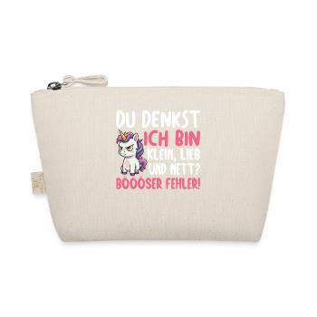 Du Denkst Ich Bin Klein Lieb Und Nett Böser Fehler - Bio-Täschchen - Natur - Vorne