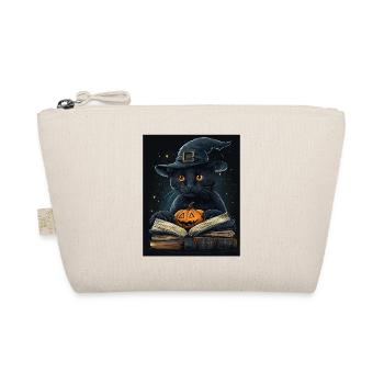 Halloween Gift Women Cat Men Kids Decoration - Organic Pouch - nature - Front