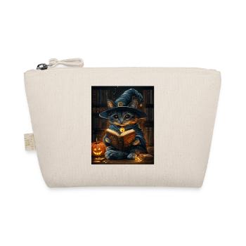 Halloween Gift Women Cat Men Kids Decoration - Organic Pouch - nature - Front
