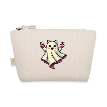 Cat Ears Ghost Kemonomimi Girl Costume Idea - Organic Pouch - nature - Front