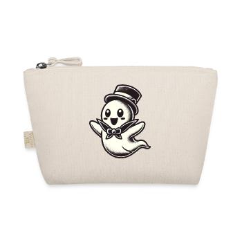 Funny Magician Ghost Cute Halloween - Organic Pouch - nature - Front