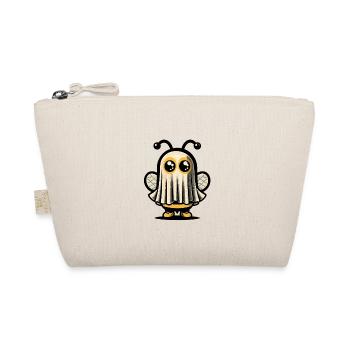 Funny Bee Ghost Cute Ghost Bee - Organic Pouch - nature - Front