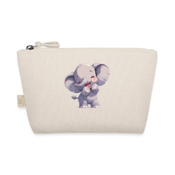 Elephant Elefanten Elefant - Organic Pouch - nature - Front