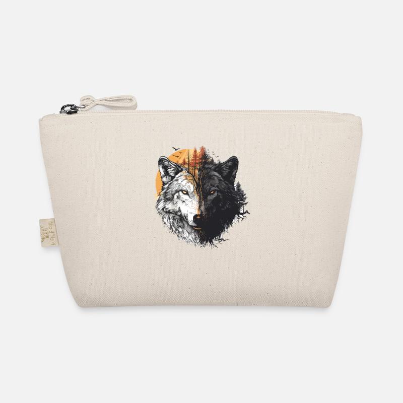 Wilderness Inside the Bear Retro Vintage Organic Pouch