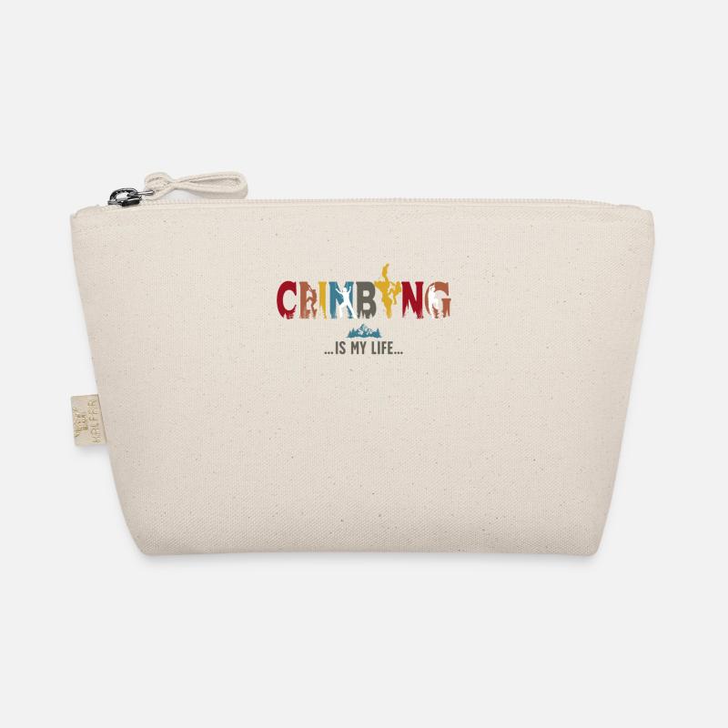 Climbing is my life – mountaineering climbing Organic Pouch
