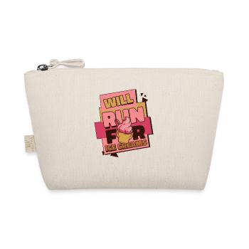 Will Run For Ice Creams Gelato Maker Lover Ice - Organic Pouch - nature - Front