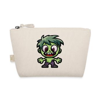 Zombie Halloween Cute Comic - Organic Pouch - nature - Front