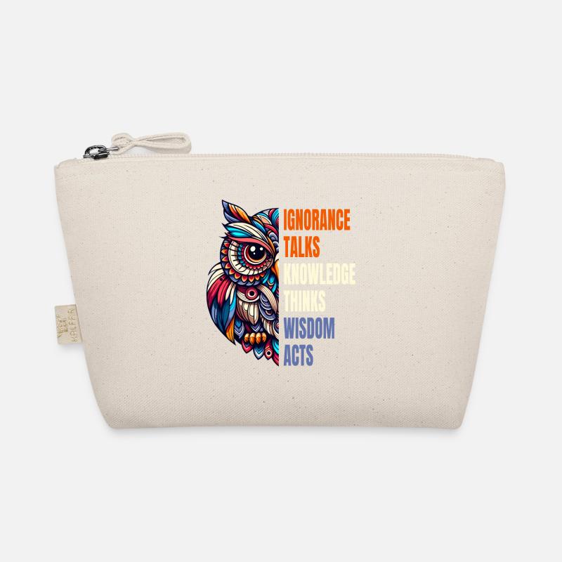 Abstract Owl Philosophy Wisdom Knowledge Saying Organic Pouch