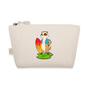 Erdmännchen Surfen Surfbrett Sommer - Bio-Täschchen - Natur - Vorne