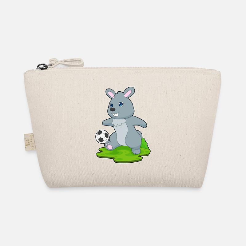 Bunny Soccer Player Soccer Organic Pouch