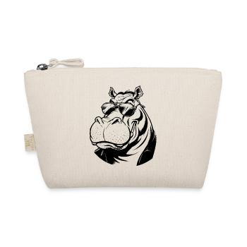 Funny Plump Bespectacled Hippo Sunglasses Hippo - Trousse biologique - nature - Devant