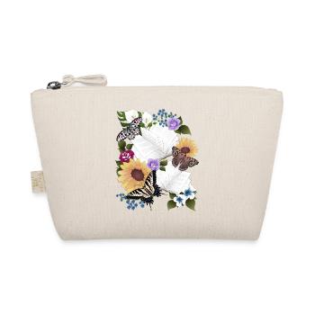 Books with flowers and butterflies - Organic Pouch - nature - Front