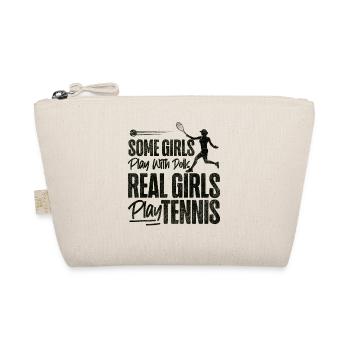 Drôle de joueur de tennis raquette fille - Trousse biologique - nature - Devant