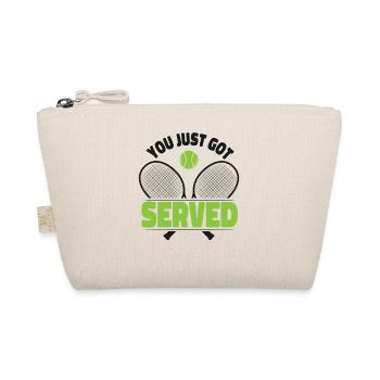 Funny Tennis Player Racket Friends - Organic Pouch - nature - Front