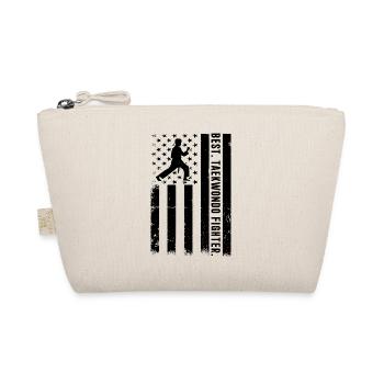 Best Taekwondo fighter - Taekwondo US Flag - Organic Pouch - nature - Front