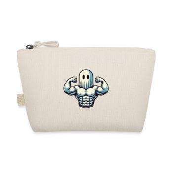 Bodybuilding Ghost Funny Gym Ghost - Organic Pouch - nature - Front