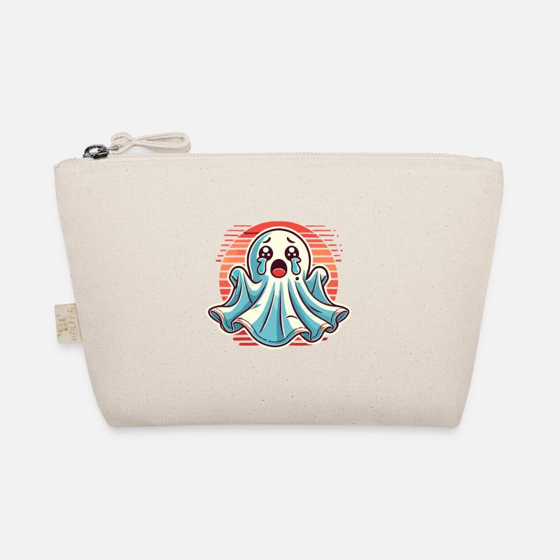 Sad Ghost Cute Weeping Ghosts Organic Pouch