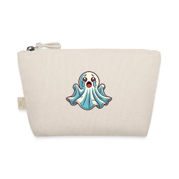 Sad Ghost Cute Weeping Ghosts - Organic Pouch - nature - Front