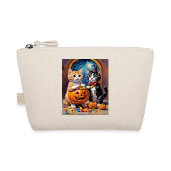 Halloween Kitten Candy Night Halloween - Organic Pouch - nature - Front