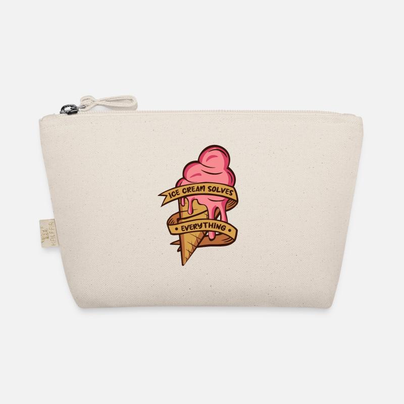 Ice Cream Solves Everything Gelato Maker Lover Organic Pouch