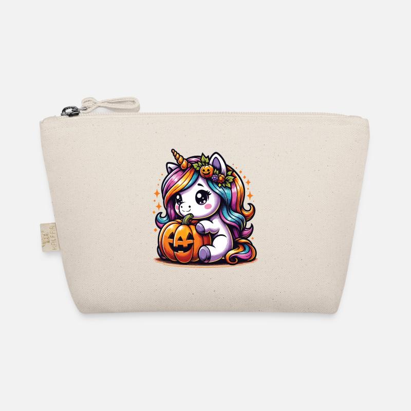 Halloween Licorne Citrouille d’Halloween Trousse biologique