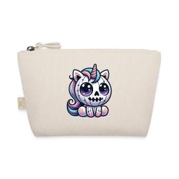 Halloween Unicorn Halloween Pumpkin - Organic Pouch - nature - Front
