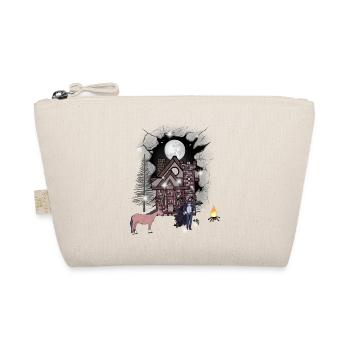 Castle Halloween Mystical Medieval Warrior Moon - Organic Pouch - nature - Front