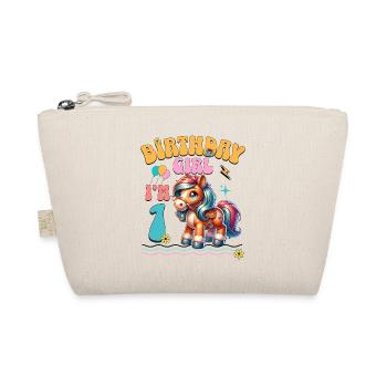 1er anniversaire fille équitation - Trousse biologique - nature - Devant